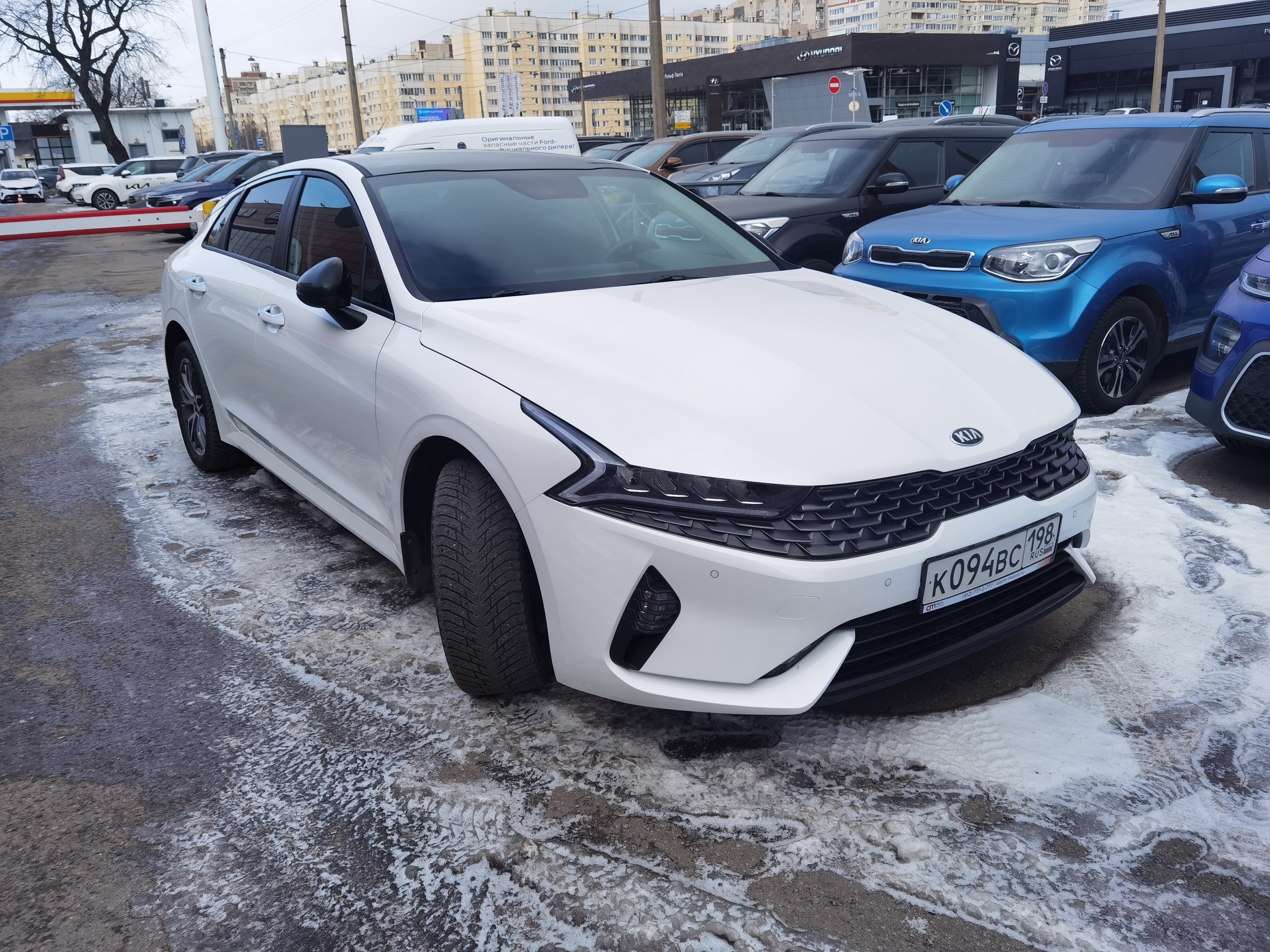 Осмотр Kia K5 2021 г.в. 47.000 км.